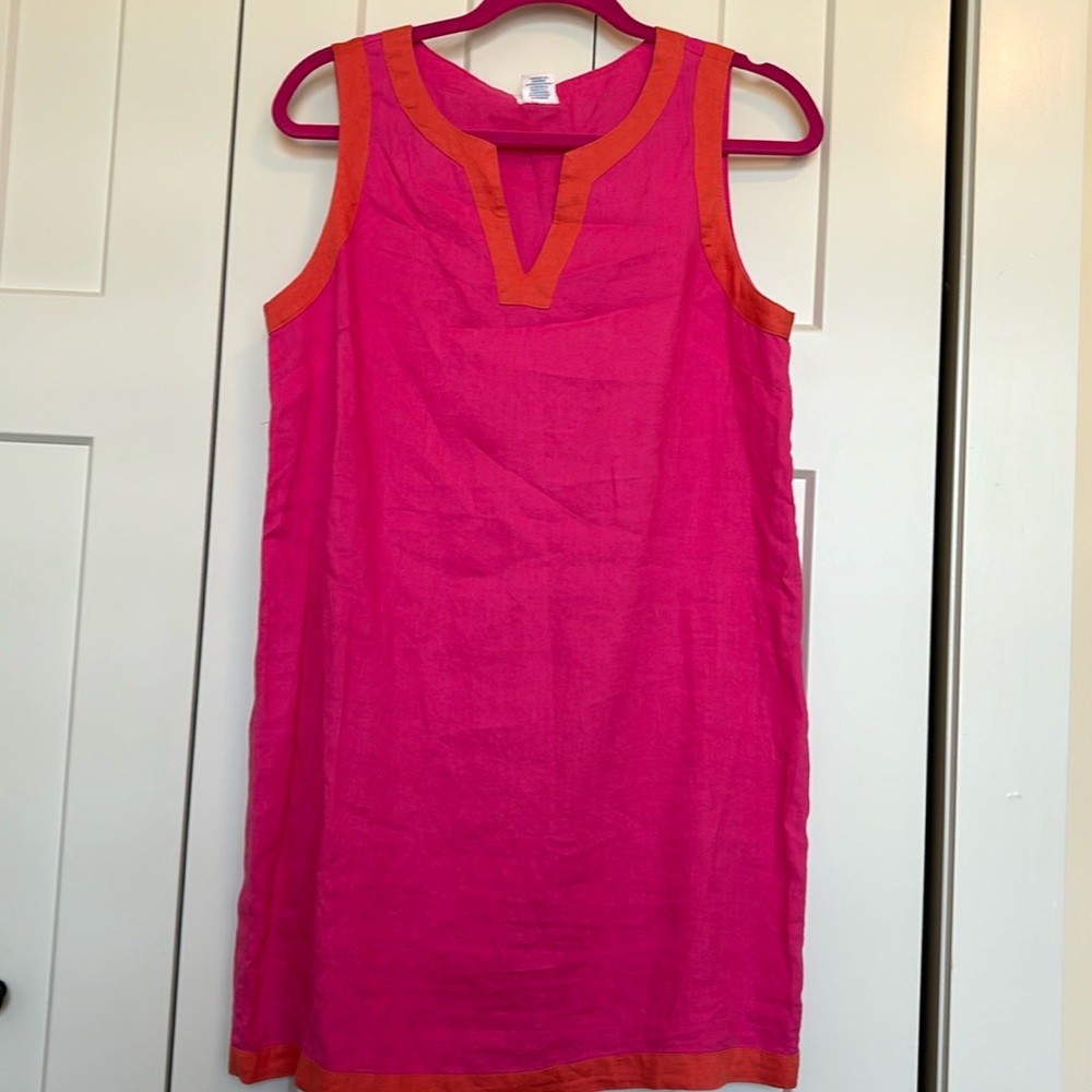Ladies pink and orange sundress